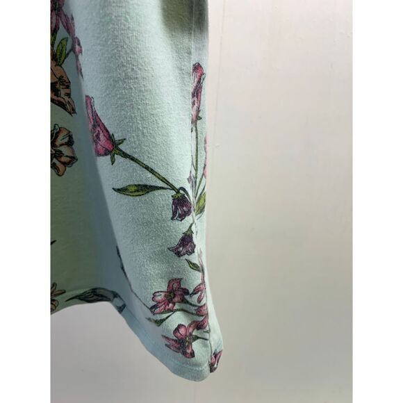 Tea Blue Cream Floral Birds Print Dress Size 10 - Picture 5 of 8